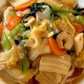 kuniokunie's cooksnap of when they made 我が家のあんかけ焼きうどん.