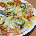 万歳食いしん坊's cooksnap of when they made 簡単！もちもち餅ピザ(クリスピー)２.