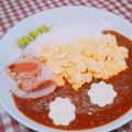 あゆまんま♪'s cooksnap of when they made ストレスないチーズの型抜き☆キャラ弁　.