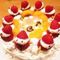 おにぎりくんのママ's cooksnap of when they made クリスマスケーキデコレーション.