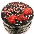 のぞうさ's cooksnap of when they made ココアで簡単＊苺ムースのチョコケーキ.
