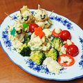 жゆきにゃж's cooksnap of when they made クリスマス☆ツリー＆雪だるまのサラダ☆.