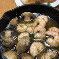 クック6E1ZGB☆'s cooksnap of when they made 超簡単!海老とマッシュルームのアヒージョ.