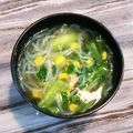 めけめけあろは's cooksnap of when they made ★チンゲン菜とコーンのスープ★.