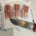 フランクフルトJr's cooksnap of when they made ●手もまな板も汚さないベーコンの切り方●.