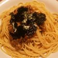 ももさくママ★'s cooksnap of when they made 簡単ランチ☆めんつゆバターで納豆パスタ！.