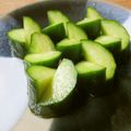solapapa's cooksnap of when they made キュウリの飾り切り.