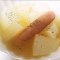 MIMIMIMI＊'s cooksnap of when they made ウィンナーと大根のコンソメ煮込み.