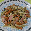 とみぃ11's cooksnap of when they made ソーセージとエリンギの炒め物♪.