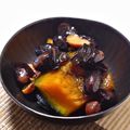 nao✳︎21's cooksnap of when they made 黒豆煮リメイク☆かぼちゃのはとこ煮？.