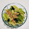 もぐ・ω・くま's cooksnap of when they made ちぎりレタスとワカメの中華サラダ.