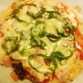 yuyuken's cooksnap of when they made 簡単！もちもち餅ピザ(クリスピー)２.