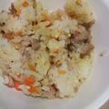 oooおってぃooo's cooksnap of when they made 昼食に！ひき肉チャーハン.