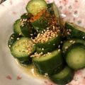 料理ニガテ系女子☆'s cooksnap of when they made ラーメン屋さんの味！ごまきゅうり.