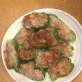 クックE5NHIM☆'s cooksnap of when they made 簡単☆焼肉のたれで肉詰めピーマン♪.