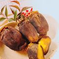 Piyorio's cooksnap of when they made 干し柿の栗餡詰め.