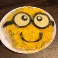 m111f's cooksnap of when they made ミニオン☆ちらし寿司ケーキ♪.