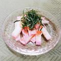 Satoco❋'s cooksnap of when they made 超簡単おつまみ！蒲鉾と明太子の胡麻油和え.