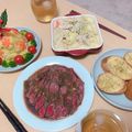 クック5ZW678☆'s cooksnap of when they made 腹ぺこ男子パクパク！炊飯器ローストビーフ.