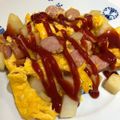 珠生ママ☆'s cooksnap of when they made ウインナーじゃがいものオムレツ☆.