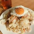 しみあいさん's cooksnap of when they made お酢が決め手の☆海鮮焼きうどん.