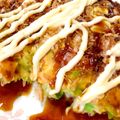 シモザックス's cooksnap of when they made 餅入お好み焼き.