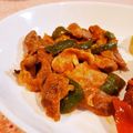 Richland☆Y's cooksnap of when they made 豚肉のケチャップ炒め～(o^—^o).