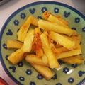 ごーこ♪'s cooksnap of when they made 薩摩芋でおやつ☆揚げないフライドポテト★.