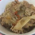 akkomama25's cooksnap of when they made リカちゃん♡きょうの大根と牛肉の甘辛煮.