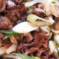 こもれびまま's cooksnap of when they made 牛肉とネギの炒め.