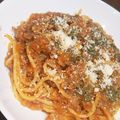 いざっく's cooksnap of when they made ワンポットパスタ　ミートソース.
