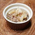 ｊｏｃｏｍｏｍｏｌａ's cooksnap of when they made 大根とひき肉の煮物♡.