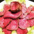 ごｰん's cooksnap of when they made 炊飯器で簡単♪絶品ローストビーフ♡.