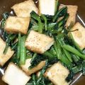ふーちゃんのばあば's cooksnap of when they made 超簡単！小松菜と厚揚げの炒め煮.