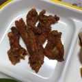 たべたべこ's cooksnap of when they made 鶏皮の絶品あげ！スマイリー流！.