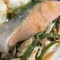 クックM6DK2O☆'s cooksnap of when they made 糖質オフ✨鮭と野菜の甘味噌レンジ蒸し♪.
