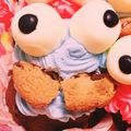 ポニョ★ほのか's cooksnap of when they made エルモ＆クッキーモンスターのカップケーキ.