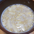 ゆきりん0201's cooksnap of when they made 娘の大好きな♡エノキダケの卵とじ♡みそ汁.