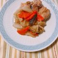 yesmama's cooksnap of when they made 鶏もも肉と白菜の✤甘酸っぱいゴマだれ蒸し.