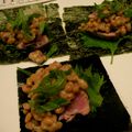 モロタカ's cooksnap of when they made かつおno塩たたき☆ネバネバ納豆のっけ♪.