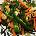 YUKIKI☆'s cooksnap of when they made ピーマンと油揚げの塩こんぶ炒め.