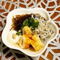 にきけん's cooksnap of when they made 簡単☆もずく竹輪にジャコのせて♪.
