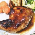クックK0HWZY☆'s cooksnap of when they made 骨つきもも肉 照り焼き オーブン.