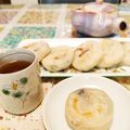 Miella's cooksnap of when they made Chico's　梅ヶ枝餅　.