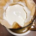 た〜こ。's cooksnap of when they made 水切りヨーグルト（クリームチーズ風）.