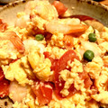 castlegirl's cooksnap of when they made 海老とトマトのふわふわ卵炒め.
