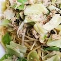 まみぃぃぃる's cooksnap of when they made レンジでツナマヨキャベツの塩昆布パスタ.