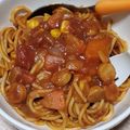 リンとリオのママ's cooksnap of when they made ＊簡単＊残りカレーでリメイクパスタ＊.