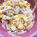 めいちママ＊'s cooksnap of when they made めちゃ簡単！もやしとコーンのツナマヨ和え.