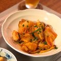 sktym0710's cooksnap of when they made 結びこんにゃくと鶏肉のキムチ煮.
